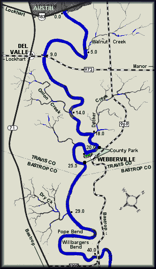 Colorado River map courtesy Texas Parks & Wildlife Department