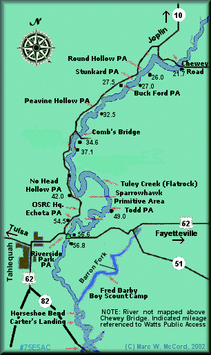 Map of the Illinois River