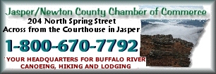 Jasper/Newton County Chamber of Commerce - Promoting canoeing, kayaking, rafting and camping on the Upper Buffalo National River