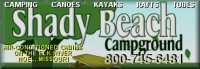 Shady Beach Campground on Missouri's Elk River