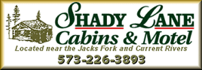 Shady Lane Cabins and Motel in Eminence, Missouri