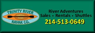 Trinity River Kayak Company - River adventures on Texas' Trinity River and Denton Creek