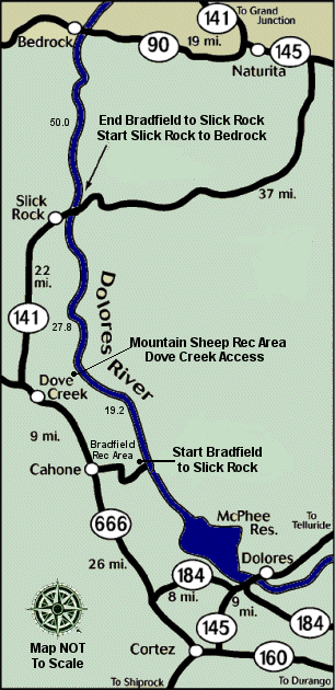 Dolores River map