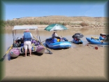 Preparing to launch at Sand Wash