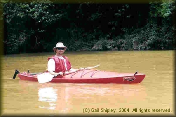 Bryan Jackson kayaking the K River in 2004