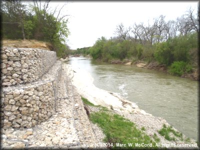 Trinity River looking downriver at McCommas Bluff